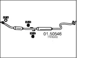 Mittelschalldämpfer MTS 01.50546