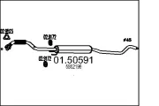 Mittelschalldämpfer MTS 01.50591