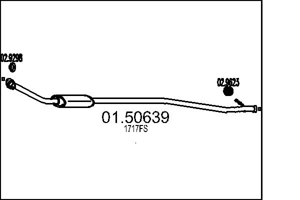 Mittelschalldämpfer MTS 01.50639