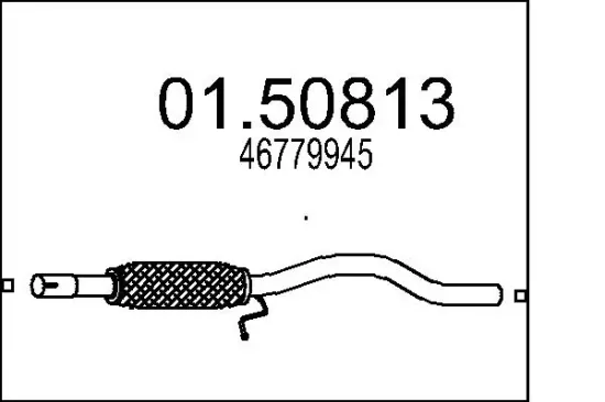 Mittelschalldämpfer MTS 01.50813 Bild Mittelschalldämpfer MTS 01.50813