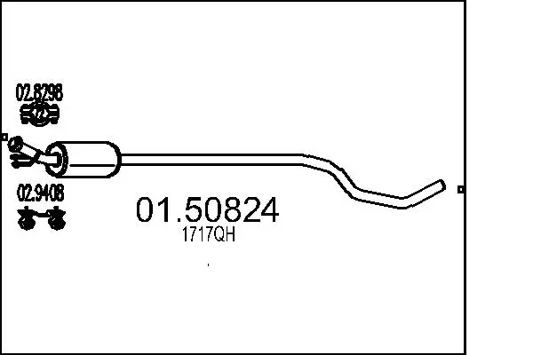 Mittelschalldämpfer MTS 01.50824