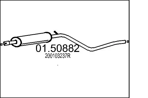 Mittelschalldämpfer MTS 01.50882