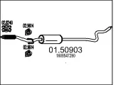 Mittelschalldämpfer MTS 01.50903