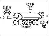 Mittelschalldämpfer MTS 01.52960