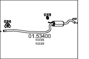 Mittelschalldämpfer MTS 01.53400