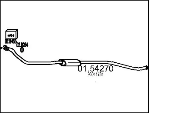 Mittelschalldämpfer MTS 01.54270 Bild Mittelschalldämpfer MTS 01.54270