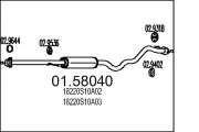 Mittelschalldämpfer MTS 01.58040