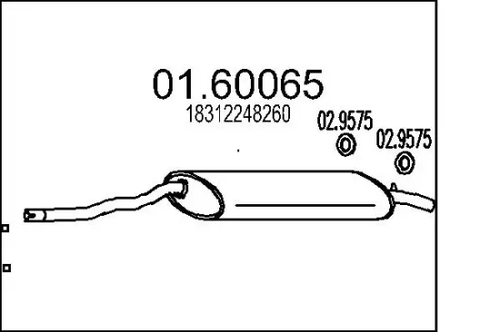 Dichtring, Abgasrohr MTS 02.9741 Bild Dichtring, Abgasrohr MTS 02.9741