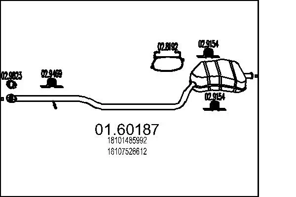 Endschalldämpfer MTS 01.60187
