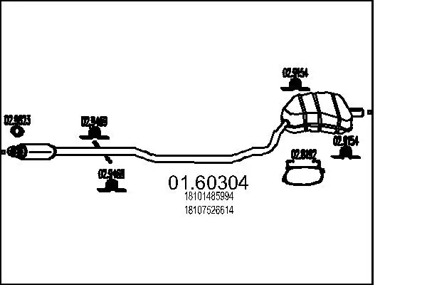 Endschalldämpfer MTS 01.60304