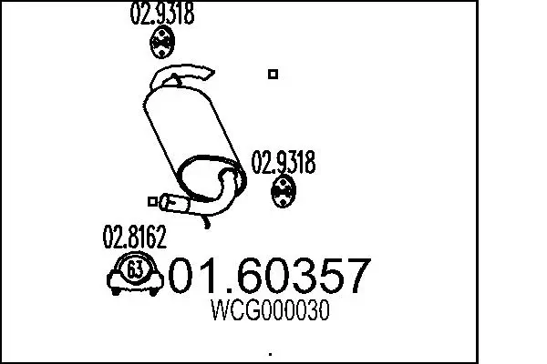 Endschalldämpfer MTS 01.60357