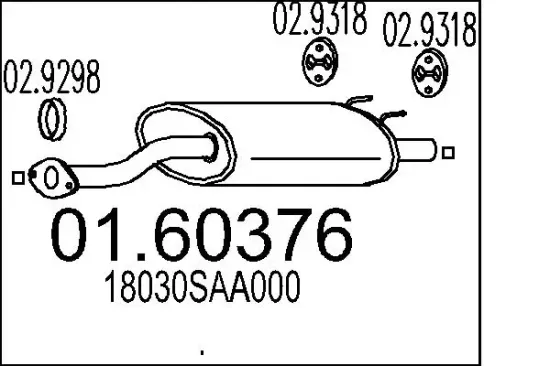 Endschalldämpfer MTS 01.60376 Bild Endschalldämpfer MTS 01.60376