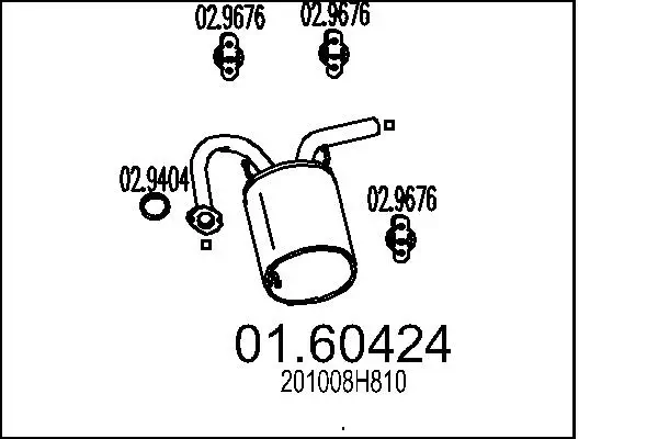Endschalldämpfer MTS 01.60424