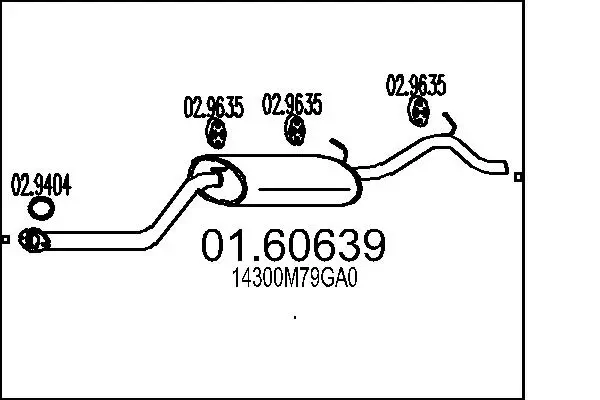 Endschalldämpfer MTS 01.60639