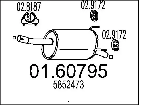 Endschalldämpfer MTS 01.63810