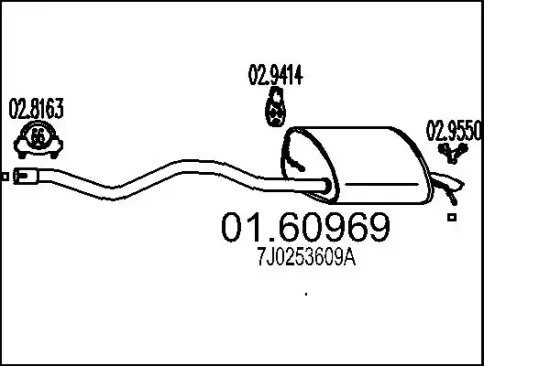 Endschalldämpfer MTS 01.60969 Bild Endschalldämpfer MTS 01.60969