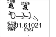 Endschalldämpfer MTS 01.61021