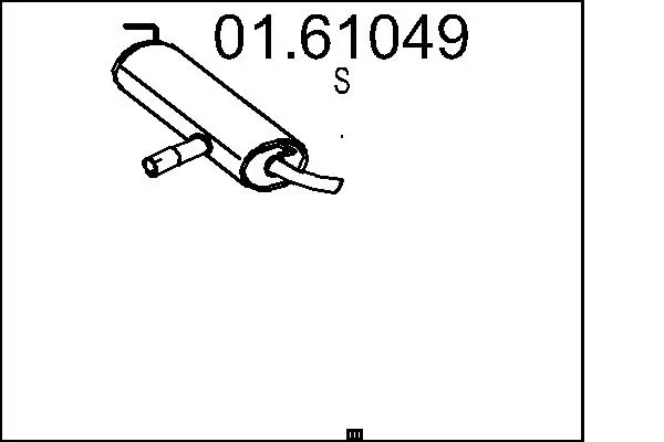 Endschalldämpfer MTS 01.61049