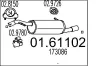 Endschalld&auml;mpfer MTS 01.61102