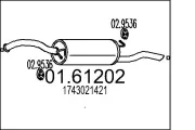 Endschalldämpfer MTS 01.61202