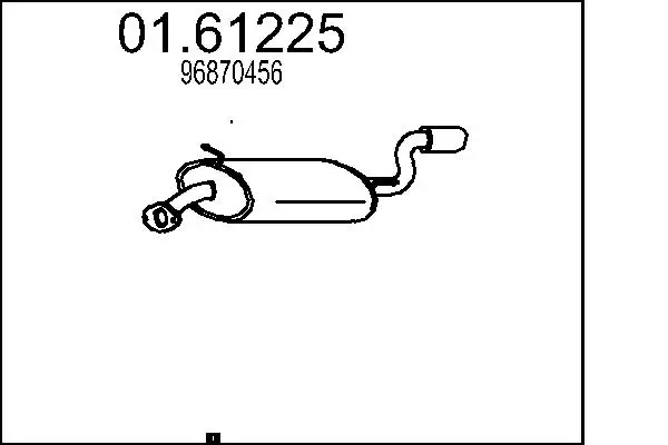 Endschalldämpfer MTS 01.61225