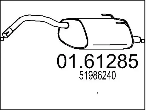 Endschalldämpfer MTS 01.61285 Bild Endschalldämpfer MTS 01.61285