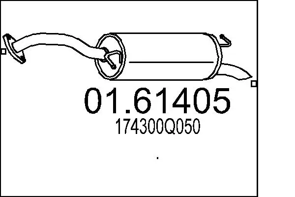 Endschalldämpfer MTS 01.61405