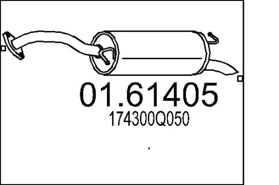 Endschalldämpfer MTS 01.61405 Bild Endschalldämpfer MTS 01.61405
