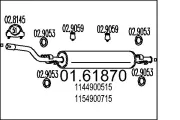 Endschalldämpfer MTS 01.61870