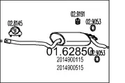 Endschalldämpfer MTS 01.62850