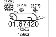 Endschalldämpfer MTS 01.67420
