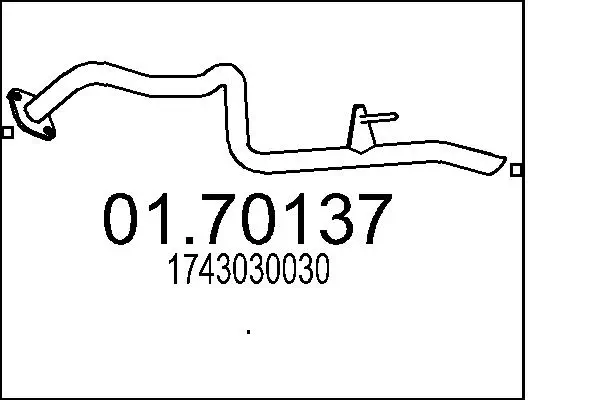 Abgasrohr hinten MTS 01.70137
