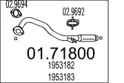 Abgasrohr hinten MTS 01.71800
