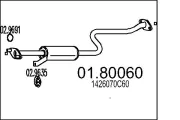 Mittelschalldämpfer MTS 01.80060