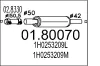 Mittelschalld&auml;mpfer MTS 01.80070