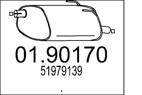 Endschalldämpfer MTS 01.90170