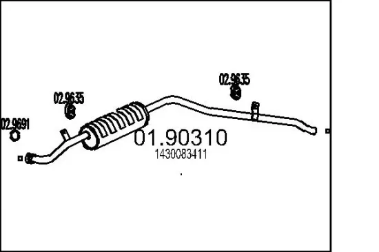 Dichtung, Abgasrohr MTS 02.9228 Bild Dichtung, Abgasrohr MTS 02.9228
