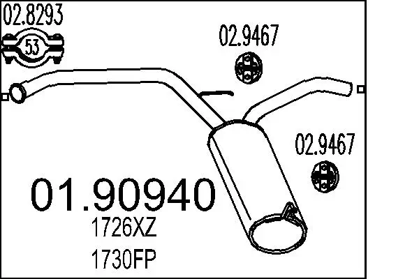 Endschalldämpfer MTS 01.90940
