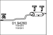 Endschalldämpfer MTS 01.94260