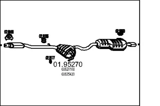 Endschalldämpfer MTS 01.95270 Bild Endschalldämpfer MTS 01.95270