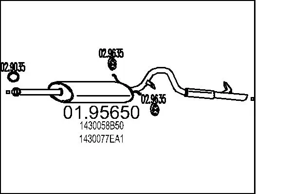 Endschalldämpfer MTS 01.95650