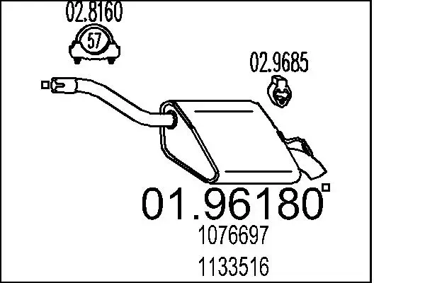 Endschalldämpfer MTS 01.96180