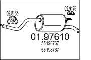 Endschalldämpfer MTS 01.97610