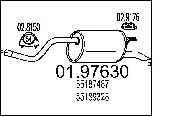 Endschalldämpfer MTS 01.97630