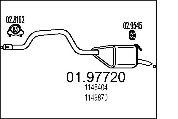 Endschalldämpfer MTS 01.97720