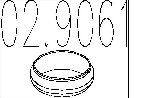 Dichtring, Abgasrohr MTS 02.9061
