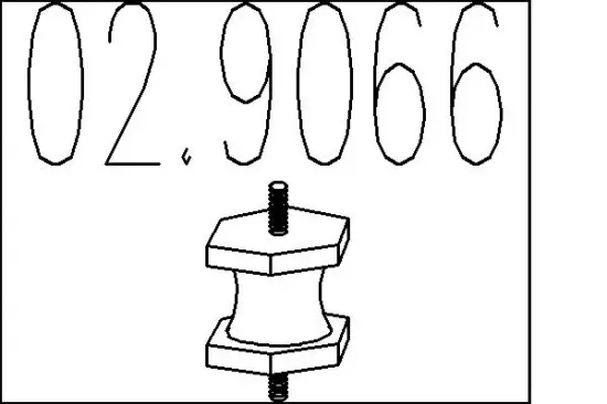 Anschlagpuffer, Schalldämpfer MTS 02.9066 Bild Anschlagpuffer, Schalldämpfer MTS 02.9066
