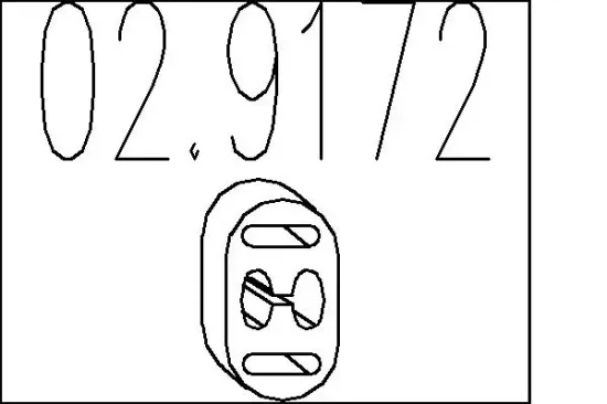 Anschlagpuffer, Schalldämpfer MTS 02.9172 Bild Anschlagpuffer, Schalldämpfer MTS 02.9172