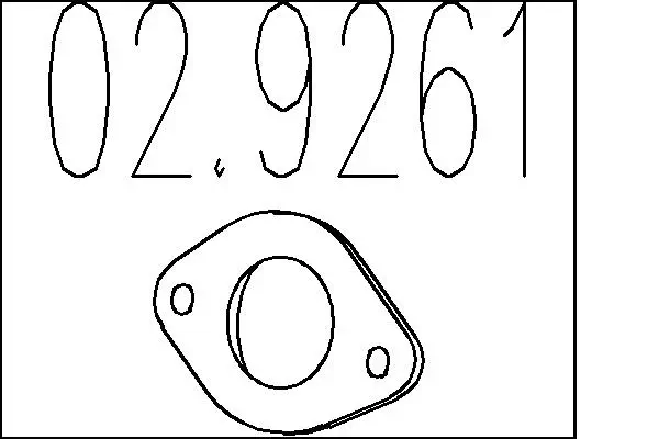 Dichtung, Abgasrohr MTS 02.9261