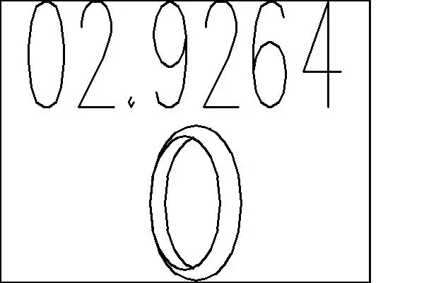 Dichtring, Abgasrohr MTS 02.9264